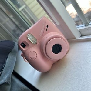 Pink Polaroid camera